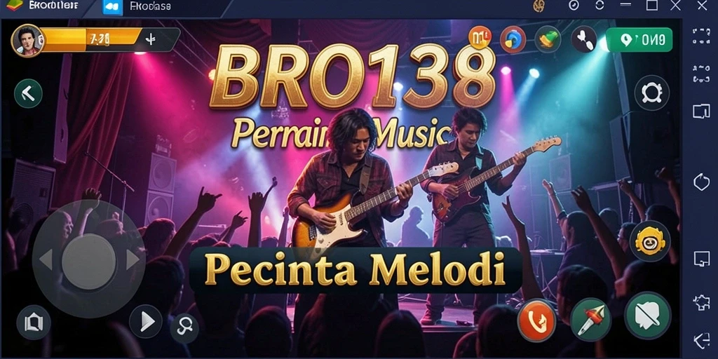 Tampilan gameplay <strong>BRO138</strong> yang memukau dengan berbagai lagu dan tantangan.