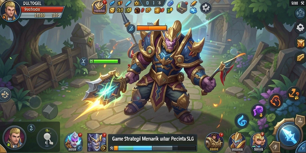 Tampilan gameplay SLG DULTOGEL yang menarik dan interaktif.