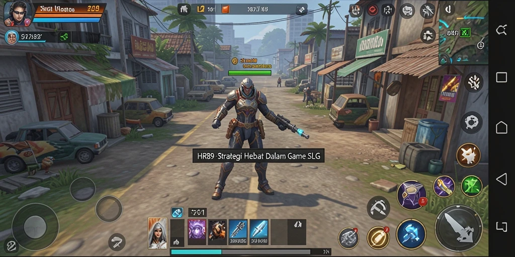 Screenshot utama HR89 menampilkan aksi strategi yang menarik.