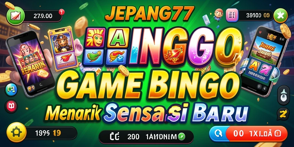Tampilan gameplay seru di JEPANG77 dengan interaksi Bingo yang menarik.