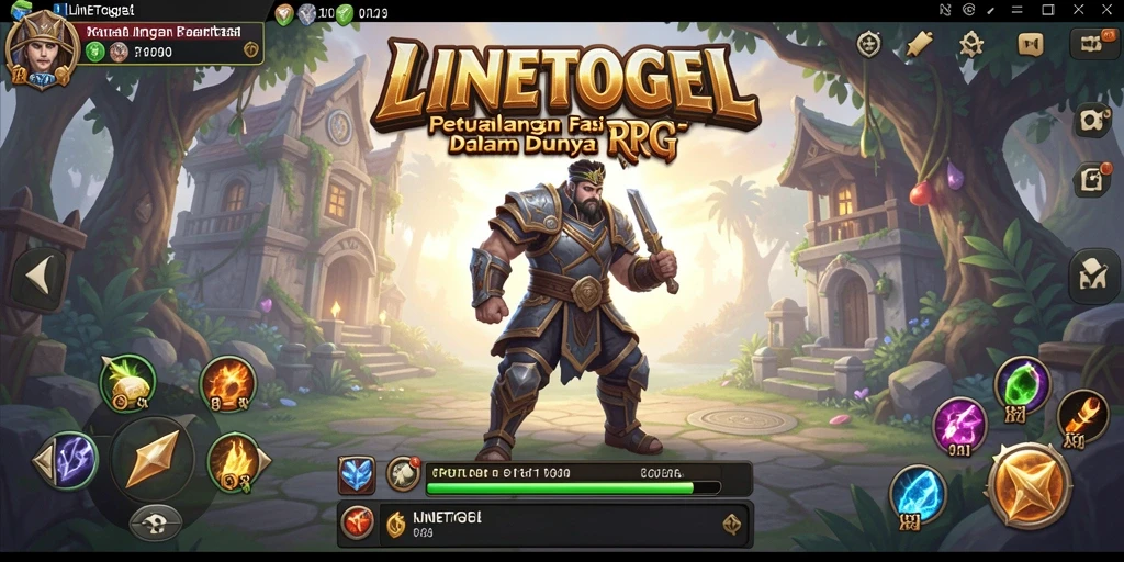 Gameplay RPG yang menarik dalam <strong>LINETOGEL</strong> saat bertempur dan menjelajah.