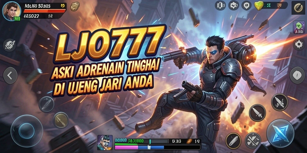 Screenshot gameplay intens dari LJO777 menampilkan aksi seru.