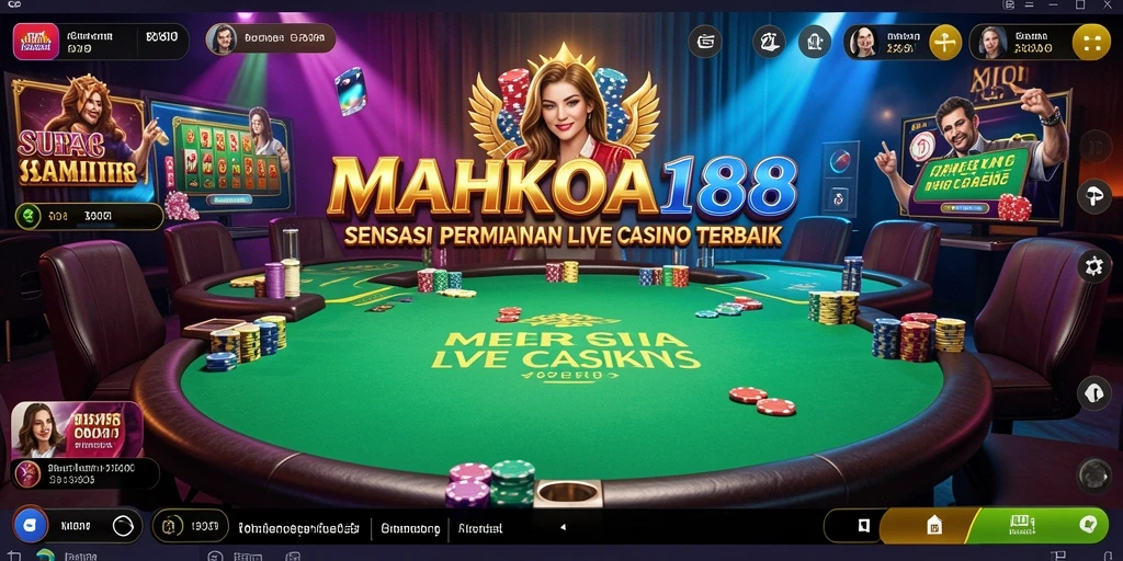 Tampilan gameplay mengesankan dalam MAHKOTA188 dengan dealer profesional.