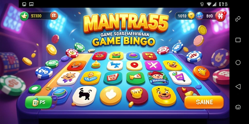 Screenshot gameplay MANTRA55 menunjukkan pengalaman seru bermain Bingo.