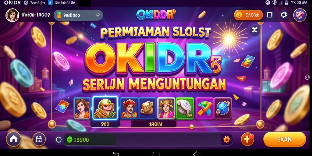 Tampilan gameplay Slot yang mengasyikkan di OKIDR.