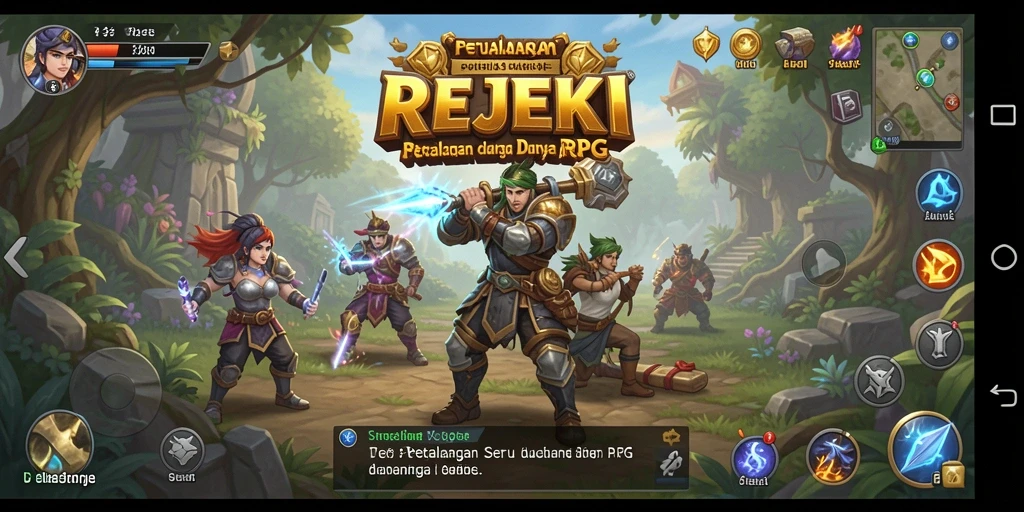 Gameplay seru di REJEKI yang menghadirkan cerita dan karakter menarik.