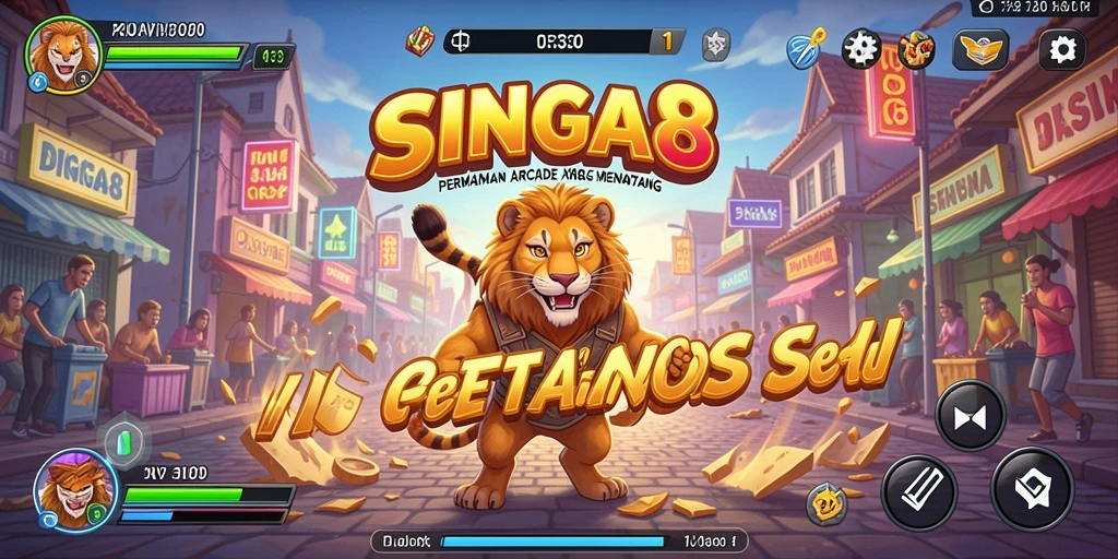 Tampilan gameplay SINGA8 yang menarik dan seru.