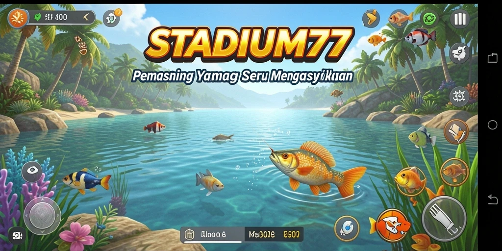 Gameplay menarik STADIUM77 dalam menampilkan aktivitas memancing yang menyenangkan.