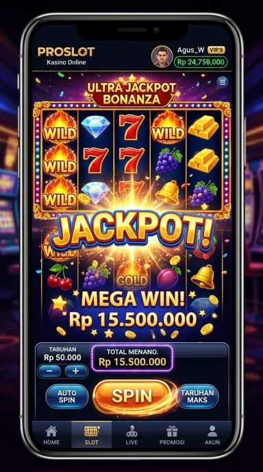 Screenshot dari halaman unduh aplikasi proslot yang informatif.